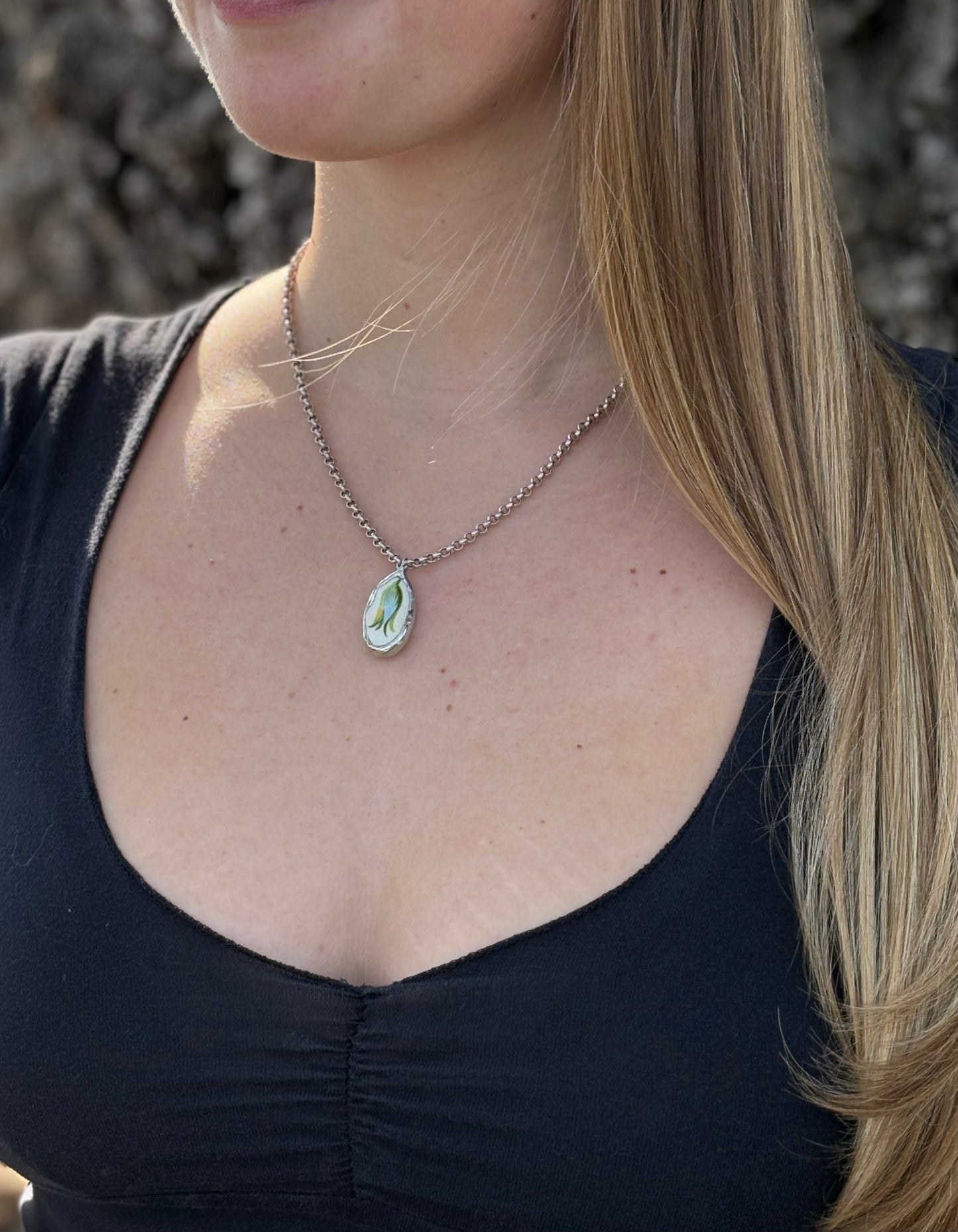 Eleanor Ceramic Pendant Necklace