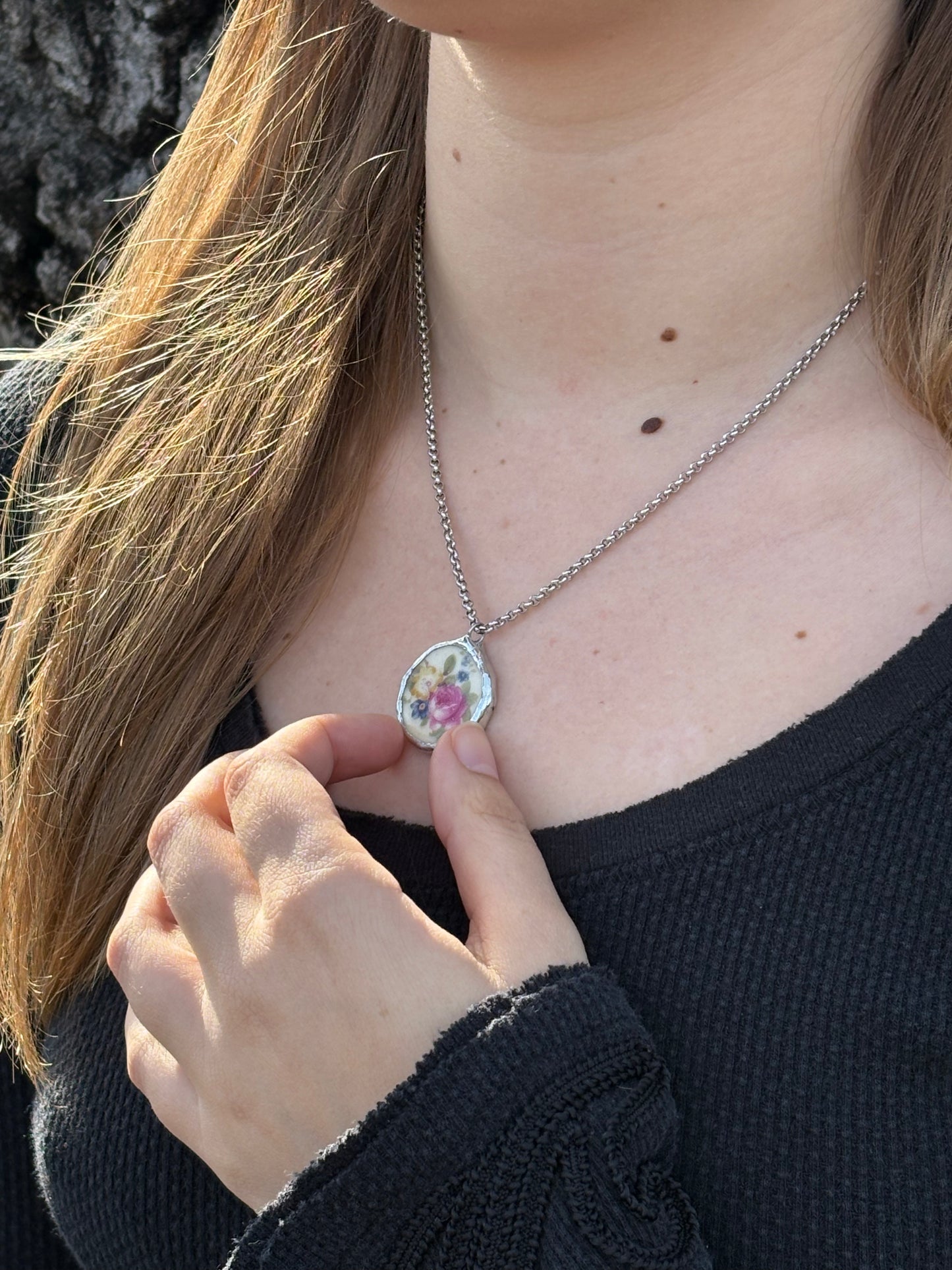 Charlotte Ceramic Pendant Necklace
