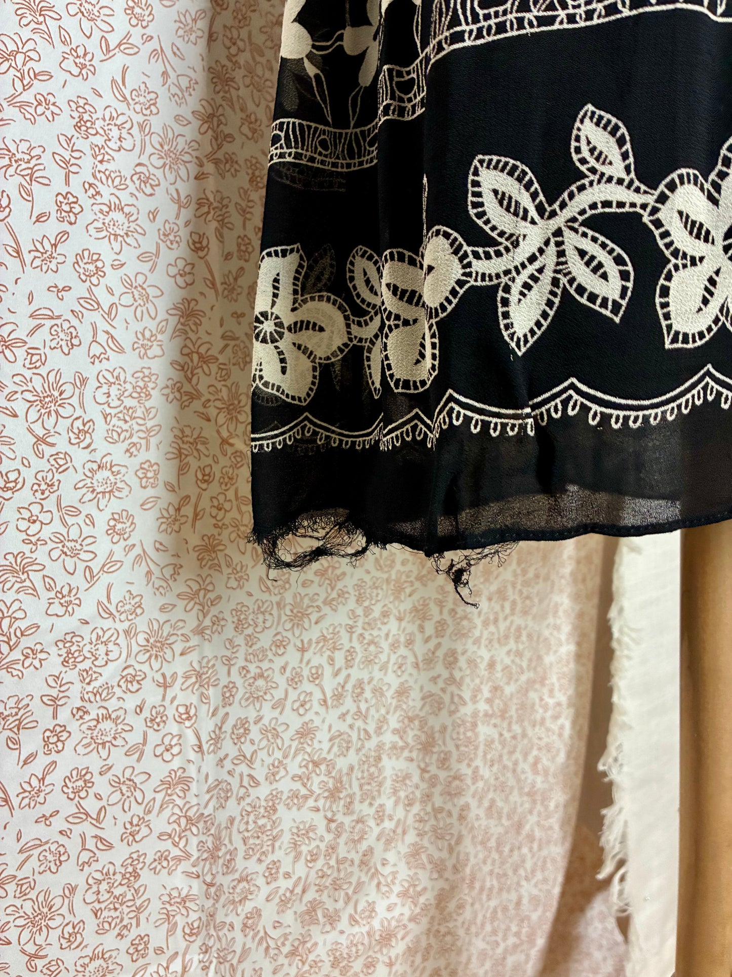 Black and White Floral Dress