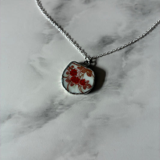 Flora Ceramic Pendant Necklace