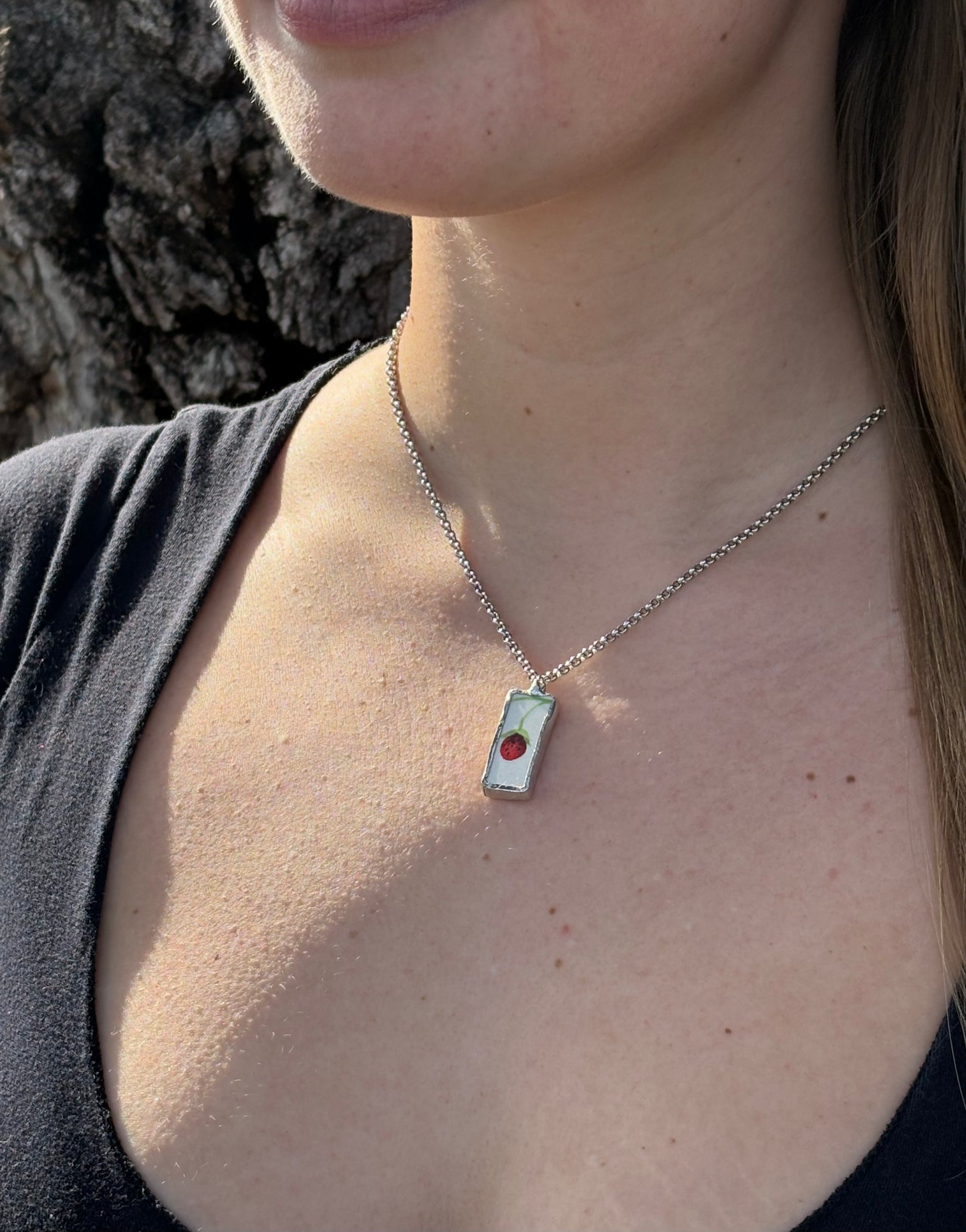 Mini Berry 2 Ceramic Necklace