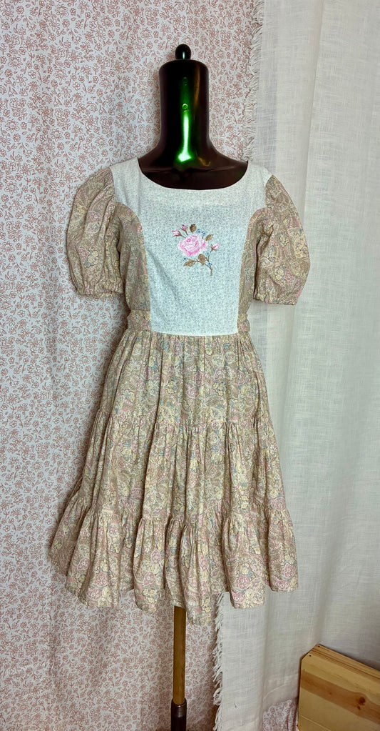 Cottage-Core Paisley Dress