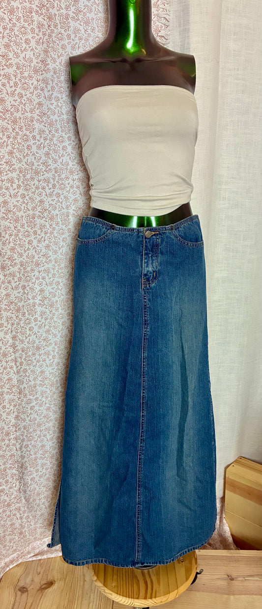 Angels Denim Maxi Skirt