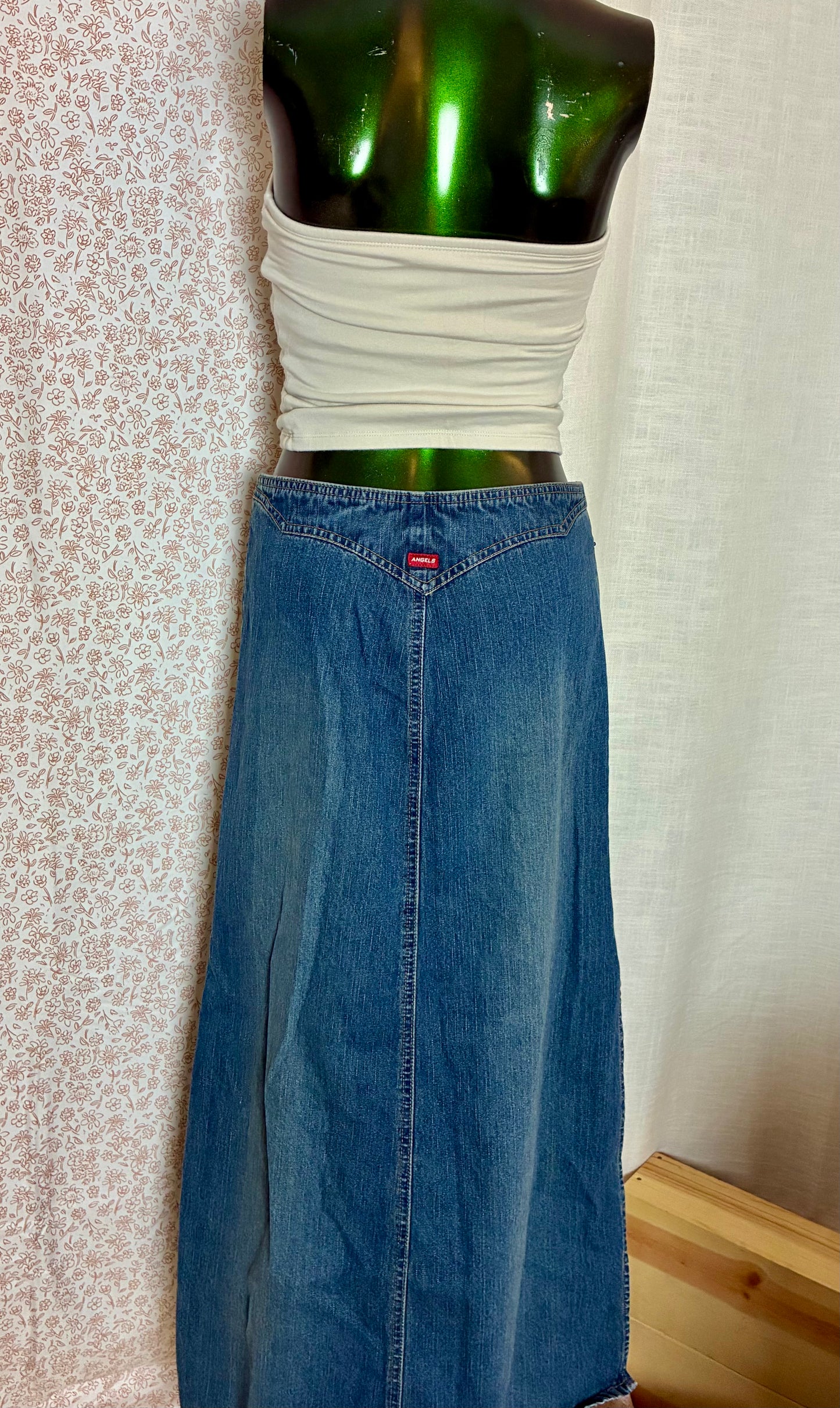 Angels Denim Maxi Skirt