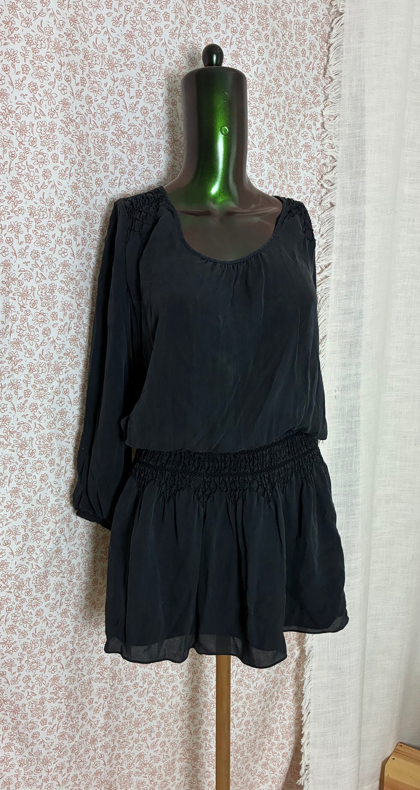 Washed Black Joie Long-Sleeve Dress
