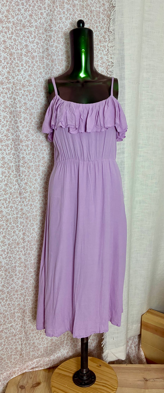 Lilac Midi Dress