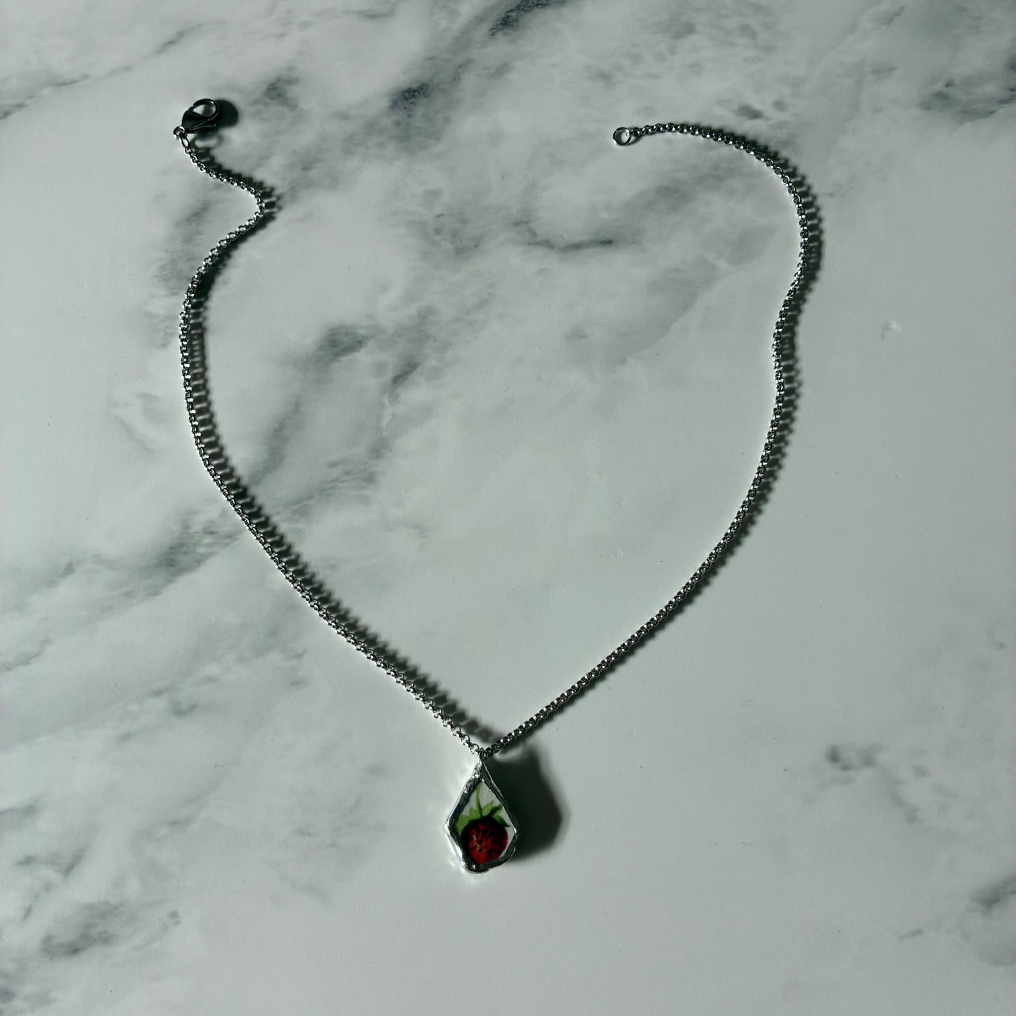 Strawberry 11 Ceramic Necklace