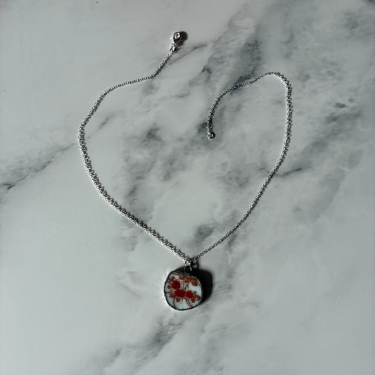 Flora Ceramic Pendant Necklace