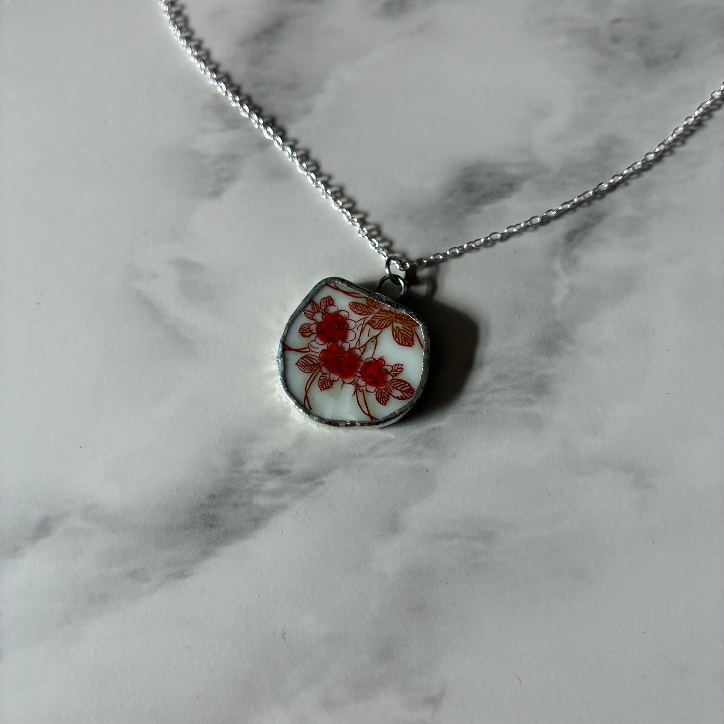 Flora Ceramic Pendant Necklace