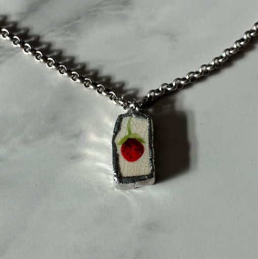 Mini Berry Ceramic Necklace